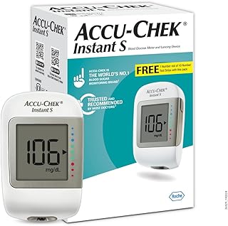 Accu-Chek Instant S Blood Glucose Glucometer Kit with Vial of 10 Strips, 10 Lancets and a Amazon sale