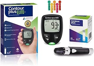 Contour Plus Elite Blood Glucose Monitoring System (Glucometer with Contour Plus Blood Glu Amazon sale