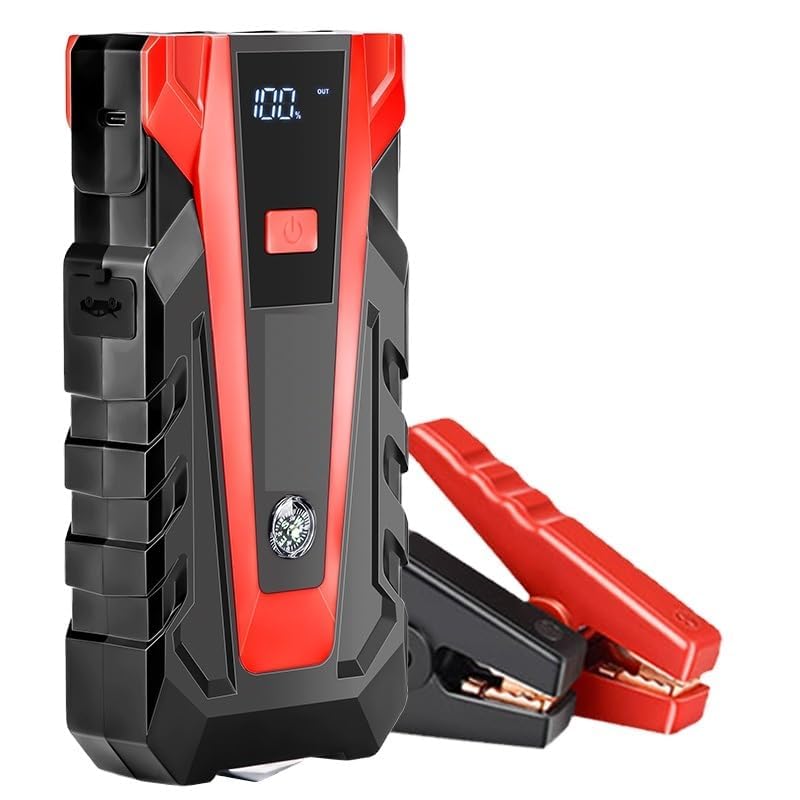 Lufjika Portable Car Jump Starter, 3 Modes, Smart Jumper Cables 12V USB Outputs & Emergenc Amazon sale