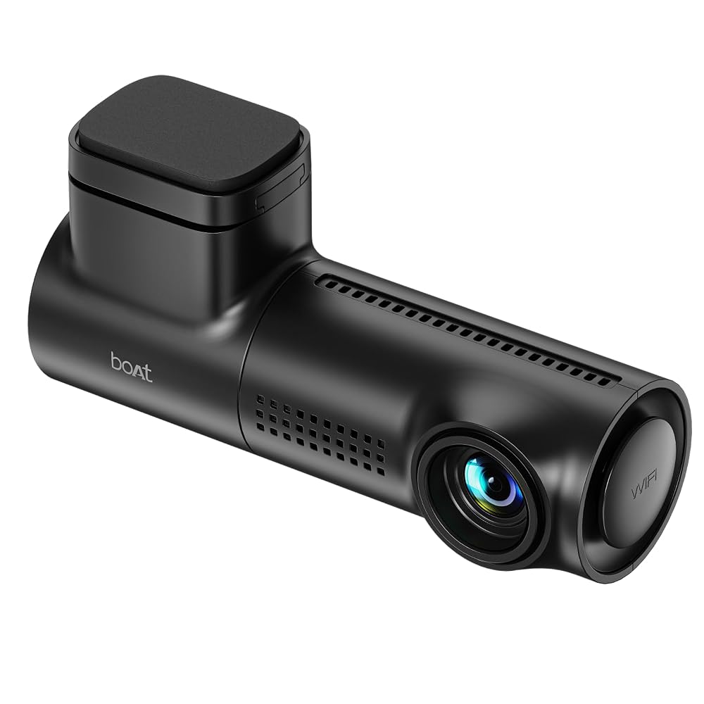 boAt Hive Dashcam E1, 1296P Full HD Recording, G-Sensor Emergency Recording, Loop Recordin Amazon sale