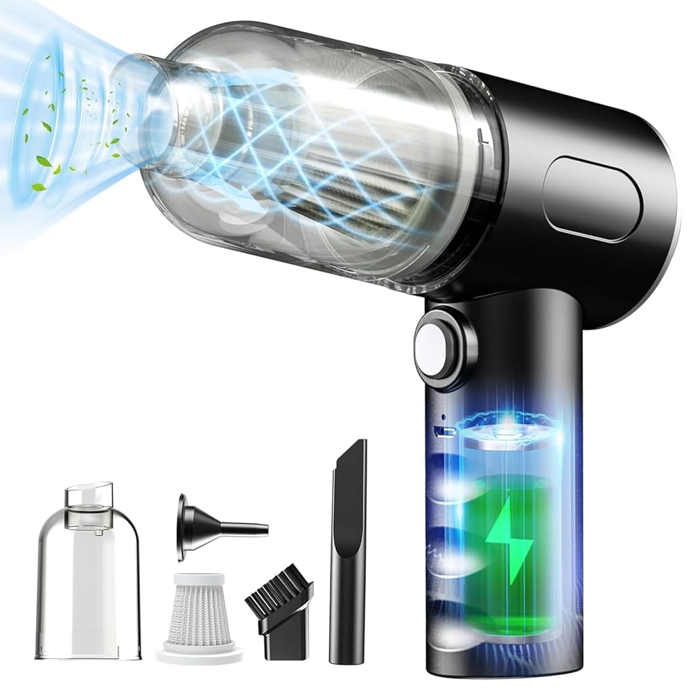 SUPERSTUD Car Vacuum Cleaner 3-in-1 with 3 Attachments & Blower | Cordless Vacuum for Car, Amazon sale