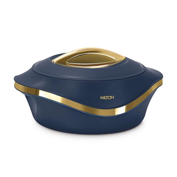 MILTON Pearl 1000 PU Insulated Inner Stainless Steel Casserole, 860 ml, Blue, BPA Free, Fo Amazon sale