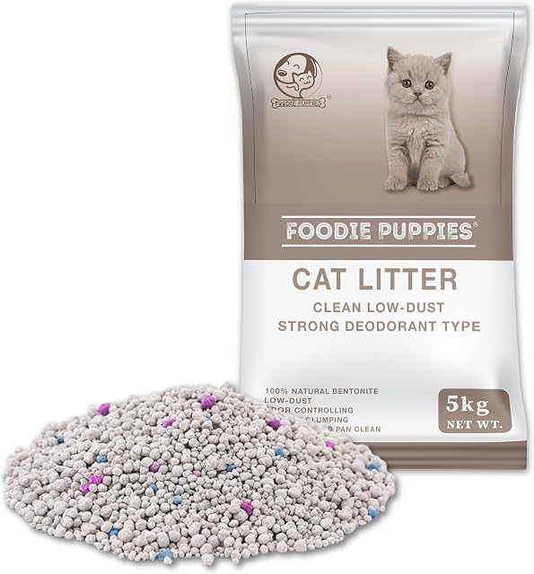 Foodie Puppies Natural Bentonite Cat Litter Sand - 5kg with Lavender Fragrance for Cats an Amazon sale