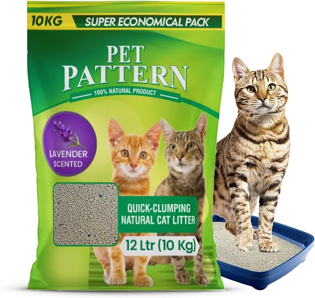 CAT Litter Sand for CAT 10KG, 99.99% Dust Free, Odor Control Fast Clamping Natural Litter Amazon sale