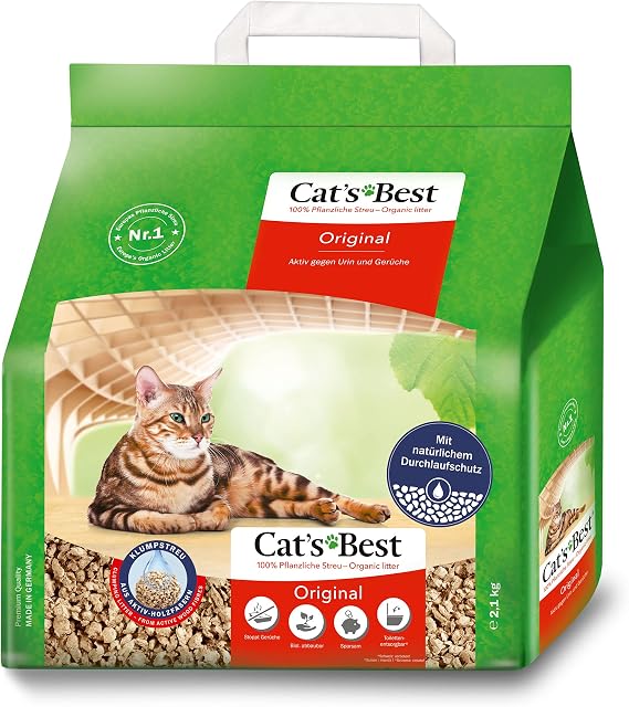 Cat's Best Okoplus Clumping Cat, 2.1Kg Strong Clumping • Easy Scooping • Long Lasting • Na Amazon sale
