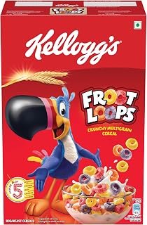 Kellogg's Froot Loops 285g, Mixed Fruit Flavor | Power of 5: Energy, Protein, Iron, Calciu Amazon sale