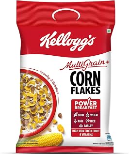 Kellogg's Multigrain plus Corn Flakes 450 G | Power of 5 Grains | 6 Vitamins | High Iron | Amazon sale