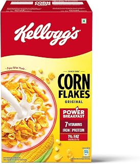 Kellogg's Corn Flakes Original 475g | Power of 5: Energy, Protein, Iron, Calcium, Vitamins Amazon sale