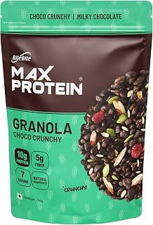 RiteBite Max Protein Granola Choco Crunchy 500g | 7 Grains| 10g Protein| 5g Fiber| Natural Amazon sale