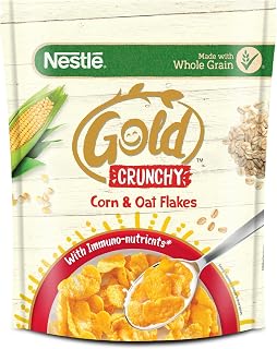 Nestlé Gold Crunchy Corn & Oat Flakes - Breakfast Cereal, 850g Made with whole grains, imm Amazon sale