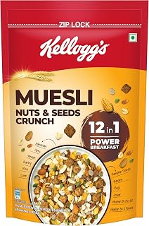 Kellogg’s Muesli Nuts & Seeds Crunch 950g/1kg (Weight May Vary) | 12-in-1 Power Breakfast Amazon sale