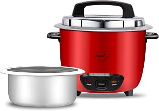 Pigeon by Stovekraft Ruby Rice Cooker with Single pot, 1.8 litres.(Red) | Stainless Steel Amazon sale