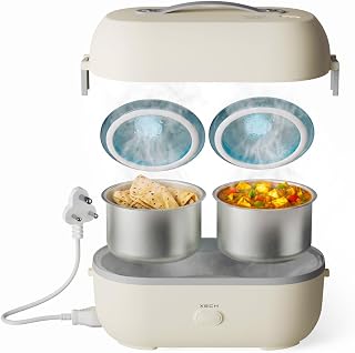 Xech Hot Box II 300W Electric Lunch Box for Office, 2-Minute Reheating A 300W rapid-steam Amazon sale