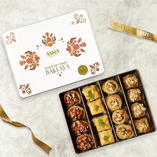 ASHA SWEET CENTER Baklava Assorted Sweets (Pack Of 1 X 430 Grams)| Premium Sweet Perfect f Amazon sale