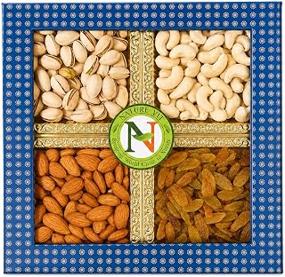 NatureVit Dry Fruits Combo Gift Pack, 400g (Cashew, Almond, Pistachios and Raisins) - Heal Amazon sale