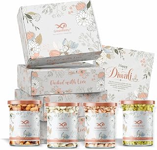 GreenFinity Diwali Gift Pack – Premium Dry Fruits Box with Almonds, Cashews, Pistachios & Amazon sale