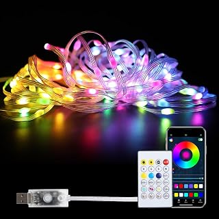 TechPride Bluetooth Smart LED String Lights | 9 Meter Multicolor Fairy Lights with App & R Amazon India sale
