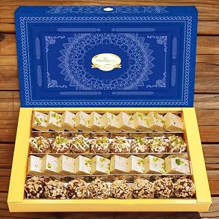 Ghasitaram Gifts Assorted Box of Barfis, Dryfruit Sweets 800 GMS |Sweets|Sweets Gift Pack| Amazon sale