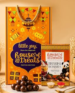HyperFoods® Bhai Dooj Gift Set for Brother Tiramisu BonBites Chocolate 50g Bhai Dooj Tika Amazon sale