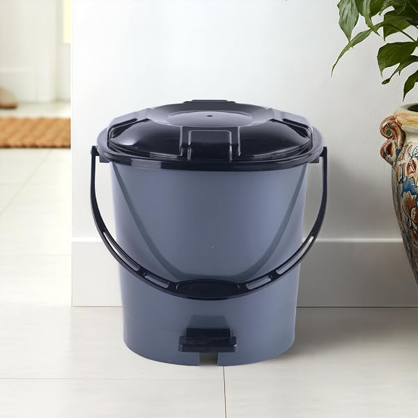 Kuber Industries 7 Ltr Plastic Dustbin for Home with Pedal Lid & Handle | Dustbin for Kitc Amazon sale