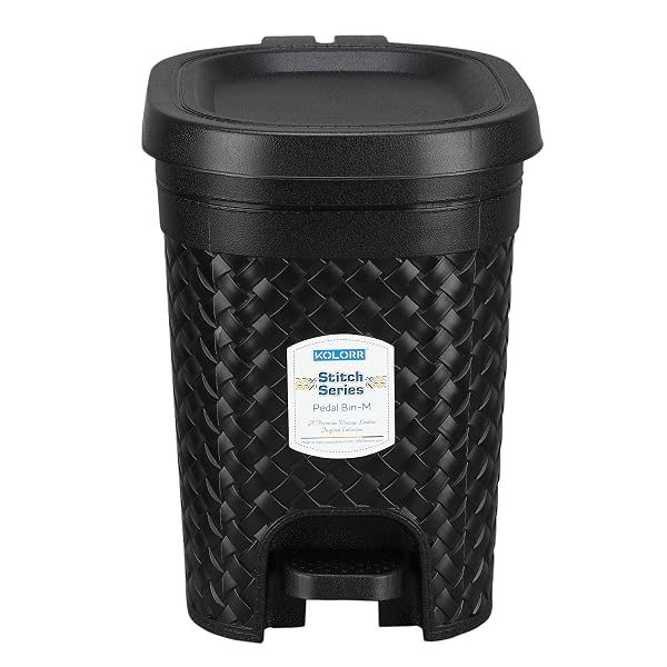 KOLORR Stitch 7 Liters Plastic Step-On Pedal Dustbin/Trash Can/Garbage Waste Bin with Lid Amazon sale