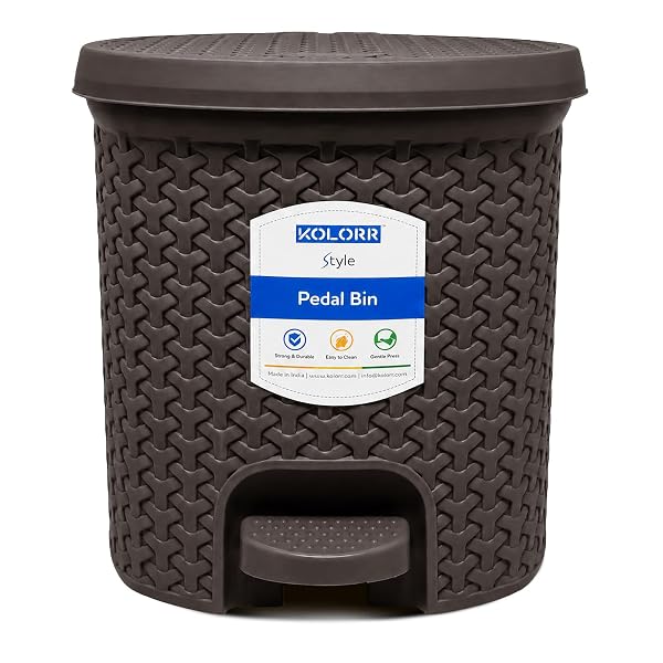 KOLORR Magnum 6L Dustbin - Dark Brown Amazon sale