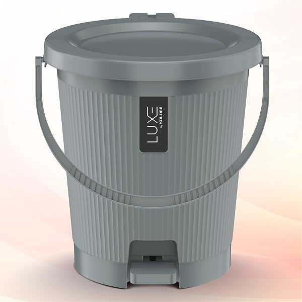 KOLORR Luxe Premium Plastic Pedal Dustbin | Modern Plastic Waste Bin, Trash can with Sleek Amazon sale