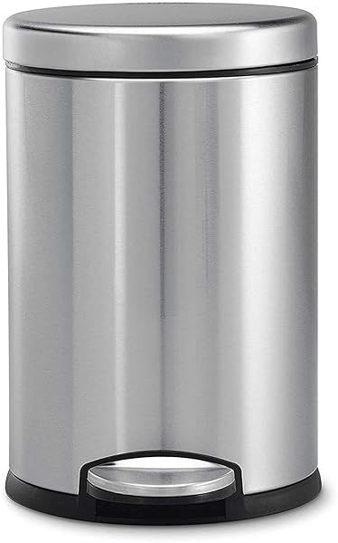 OPR 6 Ltr Stainless Steel Plain Pedal Bin with Plastic Bucket And Lid | Garbage Bin Trash Amazon sale