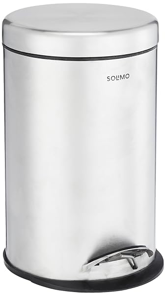 Amazon Brand - Solimo Stainless Steel Pedal Dustbin 8