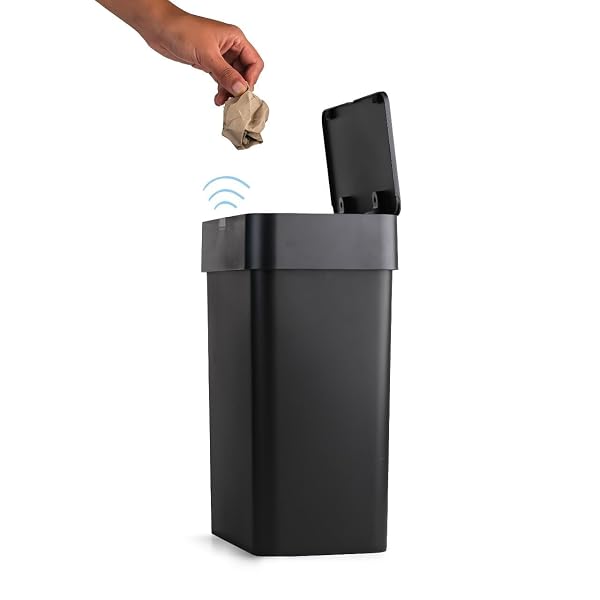 InstaCuppa Automatic Touchless Motion Sensor Dustbin – Quick Open, Soft Close Lid, IPX5 Wa Amazon sale