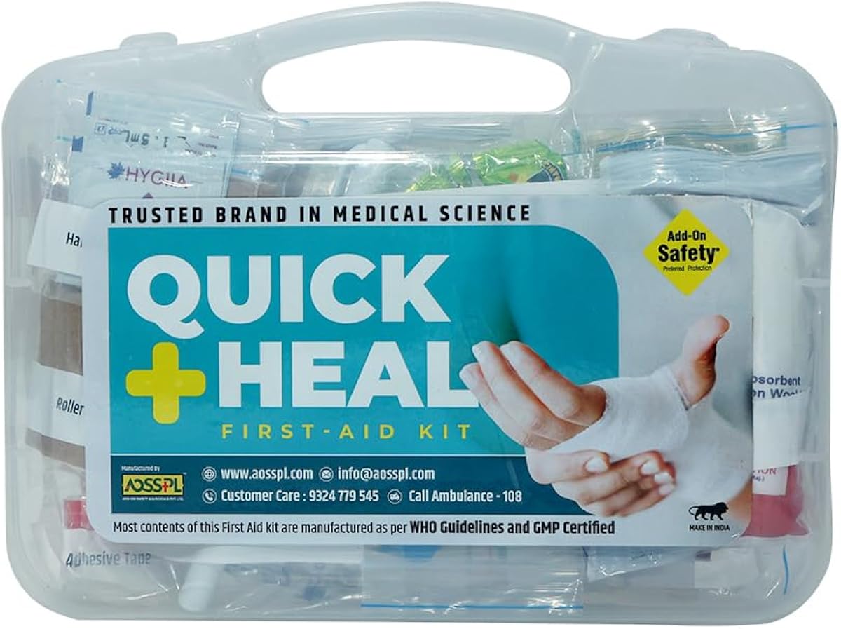 Quick Heal First Aid Kit - 75 items set - with all the medicines inside Amazon sale