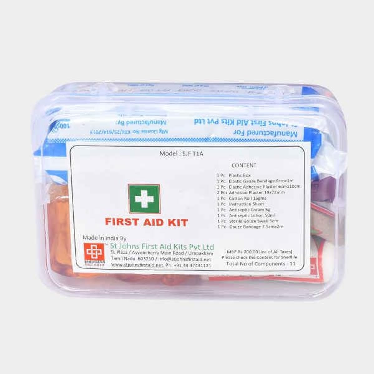Travel First Aid Kit Minimax – St Johns First Aid – SJF T1A ( Suitable for E-Rickshaw & Sm Amazon sale