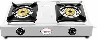Butterfly Smart 2 Burner Stainless Steel Gas Stove | Manual Ignition | Brass Burners | Ski Amazon sale