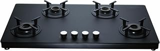 Elica 90cm 4 Burner Gas Stove | SBF MATT LOTUS TKN 904 CT VETRO 2J BK | Matt Glass Top | S Amazon sale