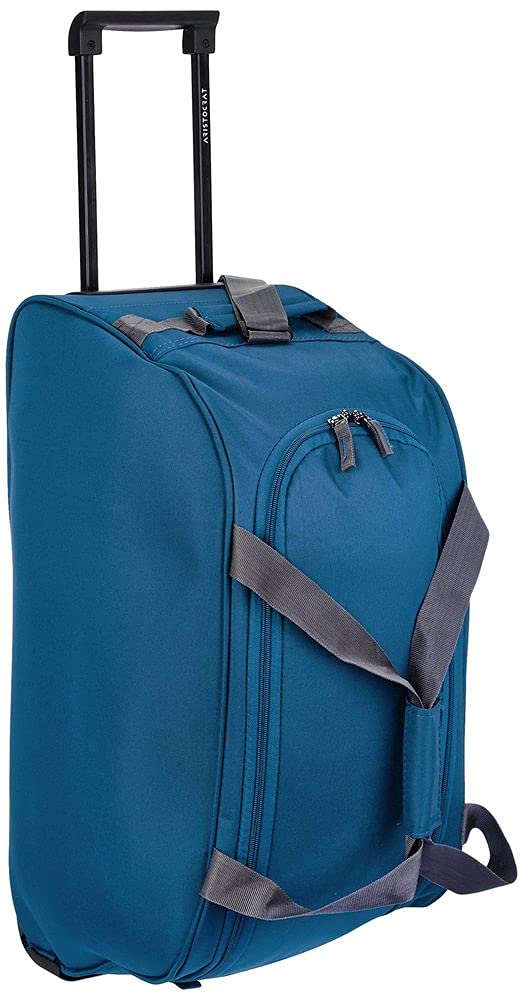 Aristocrat Rookie 63 cm Wheeled Travel Duffle (teal blue) Amazon sale