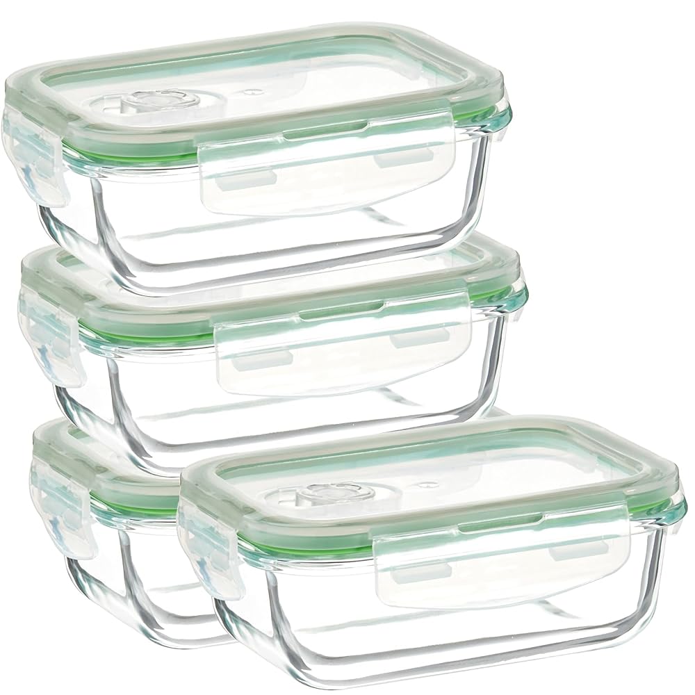 Solimo Borosilicate Glass Containers with Air-Vent Lid (420 ml) Amazon sale