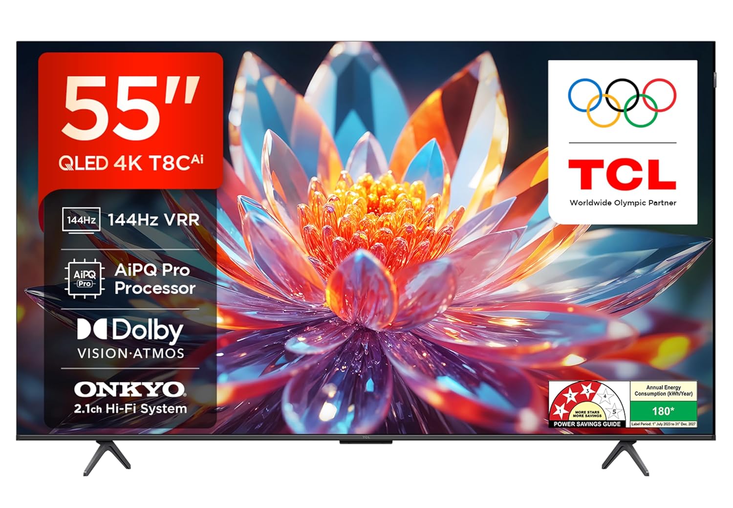 TCL 55-inch 4K QLED Google TV, 120Hz (55T8C) Amazon sale