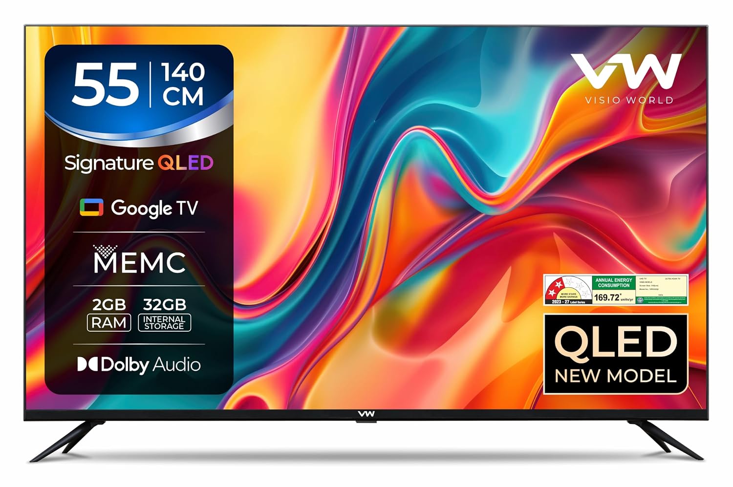 VW Visio World 55-inch 4K QLED Google TV (VW55GQ2) Amazon sale