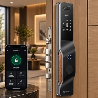 Elara APEX LITE 2026 Smart Door Lock, Fingerprint, Card, App, OTP, Keys, PIN Unlock, Alarm Amazon sale