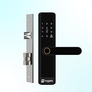 Mygate Smart Door Lock SE with 6 Unlock Methods | Fingerprint, OTP, PIN, RFID Card, Key & Amazon sale