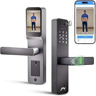 Godrej Smart Lock | Neo Pro View Digital Lock for Wooden Doors with Camera, View Screen, W Amazon sale