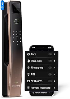 Atomberg Cypheo Elite Smart Door Lock I Wi-fi Enabled | 8 Ways Unlocking | Free Installati Amazon sale