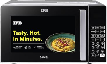 IFB 24L Solo Microwave Oven with 69 Auto Cook Menus (24PM2S, Silver, Mug Recipes, Steam Cl Amazon sale