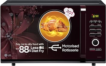 LG 32 L Convection Microwave Oven (MC3286BRUM, Black, 360° Motorised Rotisserie for Bar-be Amazon sale