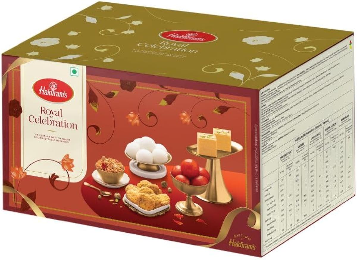 Haldiram's Nagpur Royal Celebration Diwali Gift Box 1.6 Kg | Premium Assorted Indian Mitha Amazon sale
