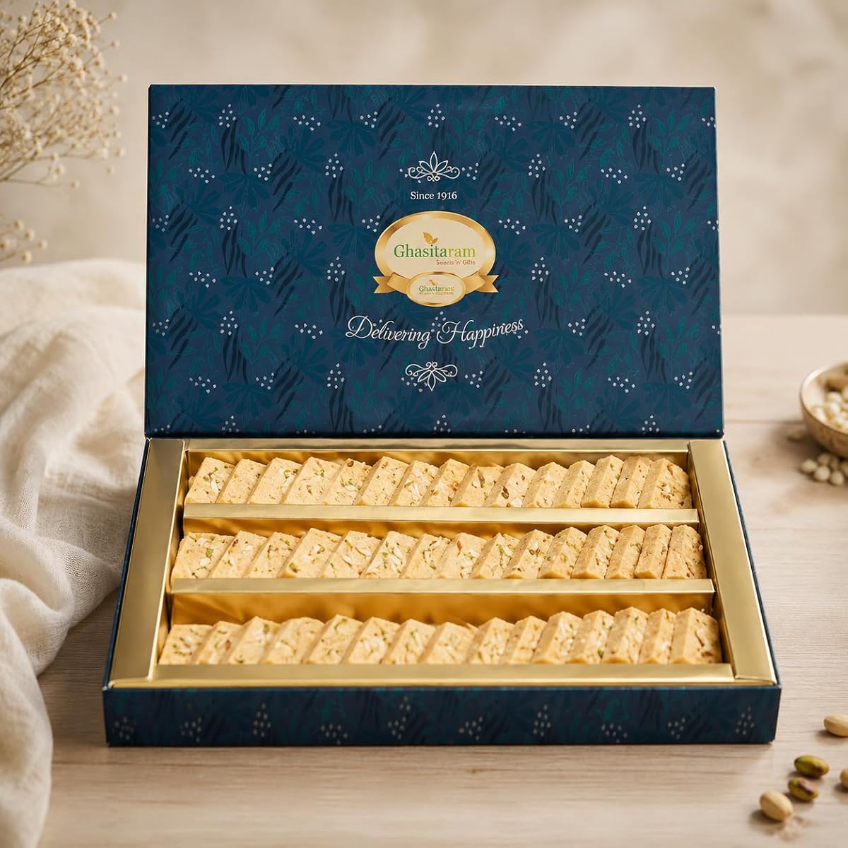 Ghasitaram Gifts Kaju Katlis Sweets Box - 800 GMS|Sweets Gift Pack|Sweets|Sweets Gift Pack Amazon sale