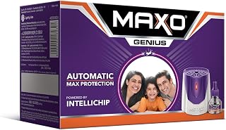 Maxo Genius Liquid Vaporizer Combo (Machine + 1 Refill Liquid 45ml)|India's 1st Automatic Amazon sale