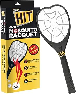 HIT Anti Mosquito Racquet Rechargeable Insect Killer Bat with LED Light Amazon sale