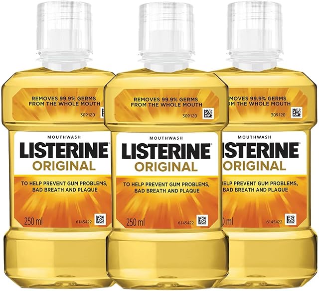 Listerine Original Mouthwash 250ml (Pack of 3) Original Amazon sale