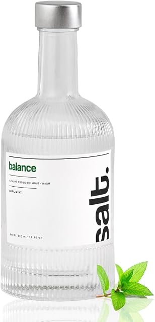 Salt. Oral Care Balance Mouthwash – 330ml | Natural Alkaline Probiotic Mouthwash with Basi Amazon sale